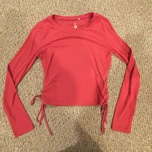 ME TO WE LONG SLEEVE PINK SHIRT